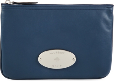 MULBERRY Nappa leather zipped pouch