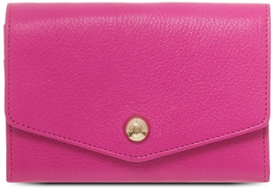 MULBERRY Domerivet glossy goat leather French purse