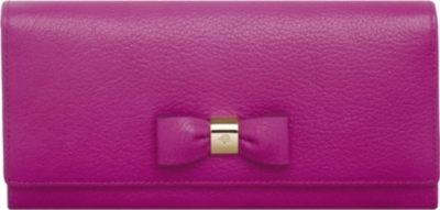 MULBERRY Bow glossy goat leather wallet
