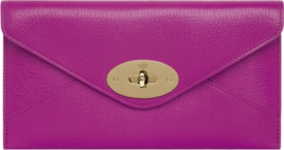 MULBERRY Envelope glossy goat leather wallet