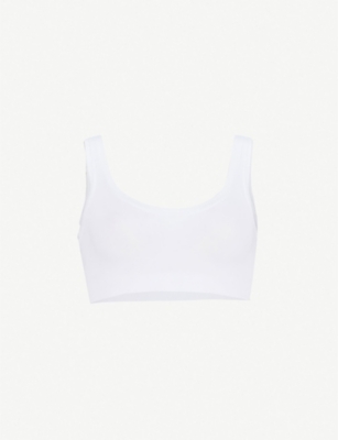 HANRO: Touch Feeling stretch-jersey crop top