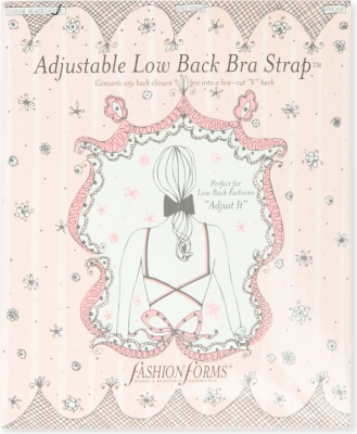 FASHION FORMS Adjustable low back bra strap