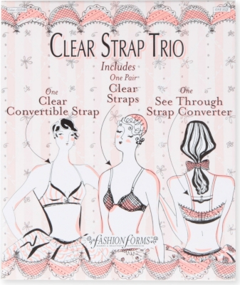 FASHION FORMS Clear strap trio