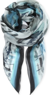 ARMANI COLLEZIONI Silk square scarf