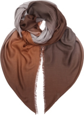 ARMANI COLLEZIONI Ombré modal scarf