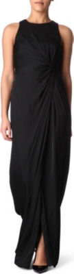 ARMANI COLLEZIONI Silk-jersey split gown