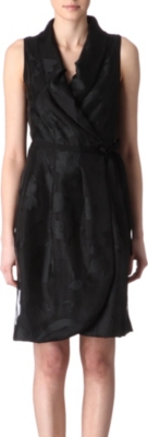 ARMANI COLLEZIONI Organza wrap dress