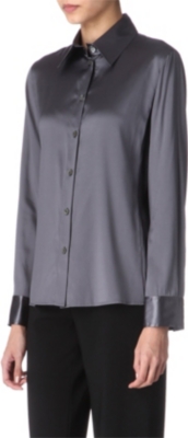 ARMANI COLLEZIONI Silk-satin shirt