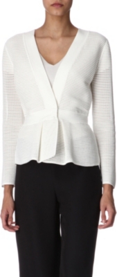 ARMANI COLLEZIONI Open-knit cardigan