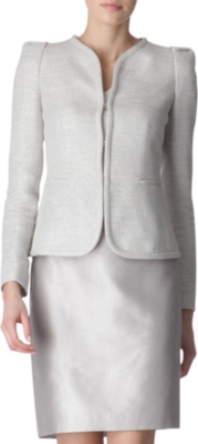 ARMANI COLLEZIONI Metallic weave tweed jacket