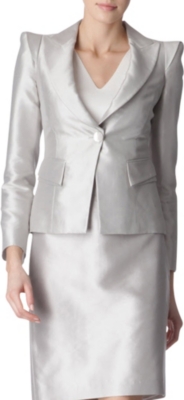ARMANI COLLEZIONI Silk-blend jacket