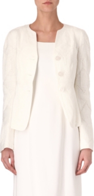 ARMANI COLLEZIONI Textured linen jacket