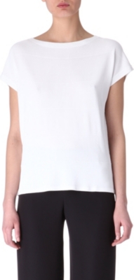 ARMANI COLLEZIONI Oversized knitted jersey top