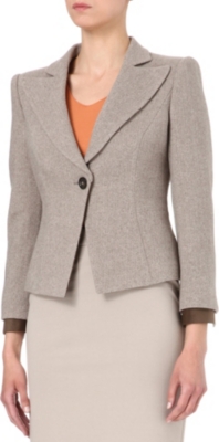 ARMANI COLLEZIONI Herringbone tweed jacket