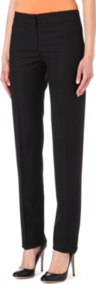 ARMANI COLLEZIONI Flannel narrow-leg trousers