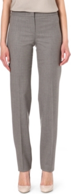 ARMANI COLLEZIONI Flannel narrow-leg trousers
