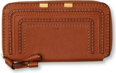 CHLOE Marcie zip around wallet (Tan