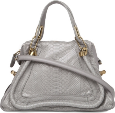 CHLOE Paraty python shoulder bag