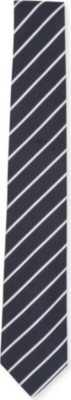 TIGER OF SWEDEN Striped silk tie