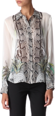 ROBERTO CAVALLI Python-printed shirt