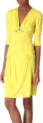 ROBERTO CAVALLI Embellished jersey dress