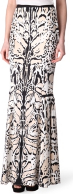 ROBERTO CAVALLI Leopard-print maxi skirt