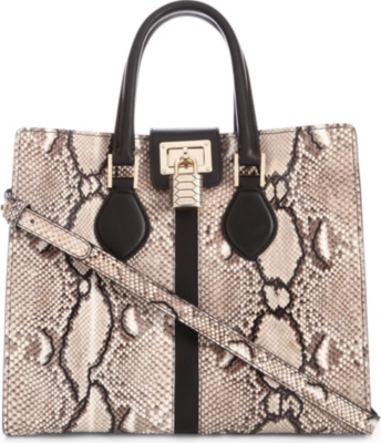 ROBERTO CAVALLI Florence snake-print leather tote