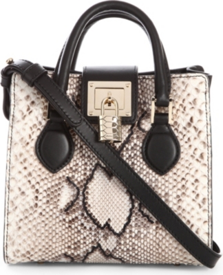 ROBERTO CAVALLI Florence python mini tote