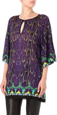 ROBERTO CAVALLI Fine-knit kaftan top
