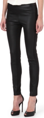 ROBERTO CAVALLI Contrast leather trousers