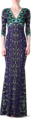 ROBERTO CAVALLI Snake maxi dress
