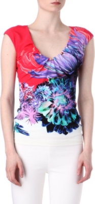 ROBERTO CAVALLI Floral print top