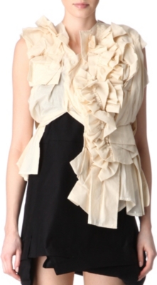 COMME DES GARCONS Sleeveless ruffle blouse
