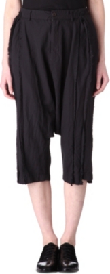 COMME DES GARCONS Cropped drop crotch trousers
