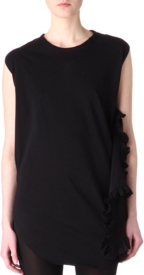 COMME DES GARCONS Frill jersey top