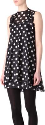 JUNYA WATANABE Mesh polka-dot dress