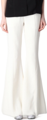 GARETH PUGH Flared frayed hem trousers
