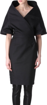 GARETH PUGH Strong shoulder silk dress