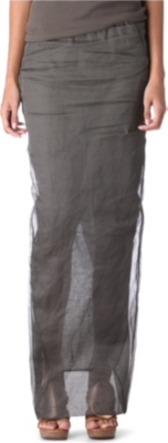 RICK OWENS Organza maxi skirt
