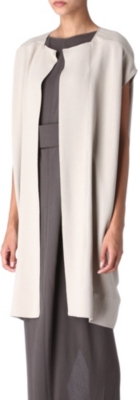 RICK OWENS Sleeveless silk jacket