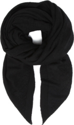 RICK OWENS Cashmere blanket scarf