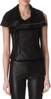 RICK OWENS Leather gilet