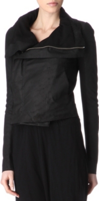 RICK OWENS Leather biker jacket