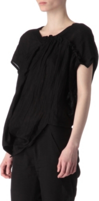 YOHJI YAMAMOTO Draped asymmetric blouse