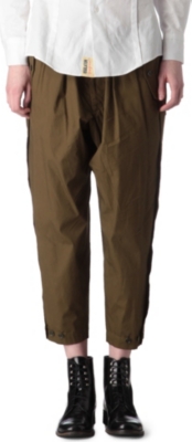 YOHJI YAMAMOTO Wide-leg cropped trousers