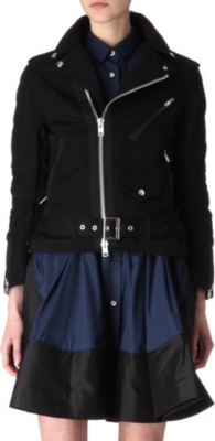 SACAI Peplum biker jacket