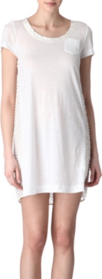 SACAI Embroidered-back dress