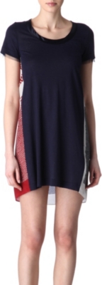 SACAI Printed-back dress