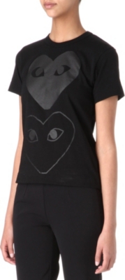 COMME DES GARCONS PLAY Double heart t-shirt