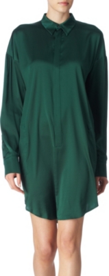 A.F.VANDEVORST Dumas shirt dress (Emerald